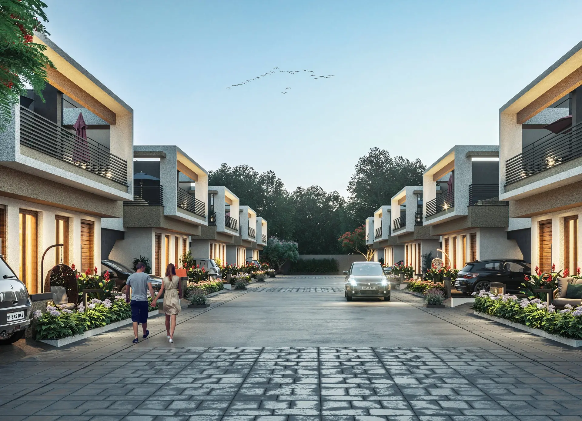 SAMARTHYA FLORENCIA – 3D ELEVATION