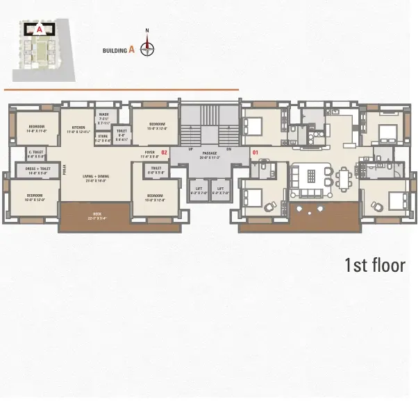 Samarthya Heights – Building - A ( 1st Floor )